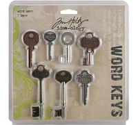 Tim Holtz Decorative Keys, Nickel, Brass, Copper, Silver