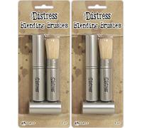 Tim Holtz Distress Blending Brushes - Two Packages - 4 Brush Bundle (Original Version)