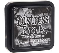 Tim Holtz Distress Ink Black Soot Ink Pad, 3 x 3 x 0.75