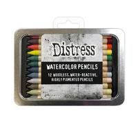 Tim Holtz Distress Watercolor Pencil 12/Pkg-Set 4