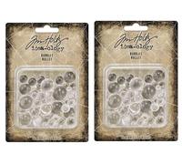 Tim Holtz Halloween 2025 idea-Ology Bubbles Embellishments, 2 Packages, 120 Pieces Total