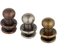 Tim Holtz Hitch Fastener, Silver, Bronze, Pewter, Pack of 12