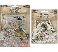 Tim Holtz Idea-Ology 2020 Field Notes Ephemera Pack & Field Notes Snippets Pack - 2 Items