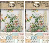 Tim Holtz Idea-Ology 2021 Worn Wallpaper Scraps - Bundle of Two Packages
