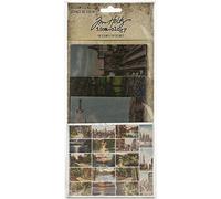 Tim Holtz Idea-Ology ADTH94028 Vellum Scenes Postcard, 18 Pieces
