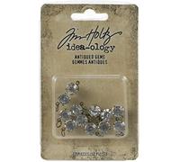 Tim Holtz Idea-Ology ADTH94033 Antiqued Gem, 12 Pieces
