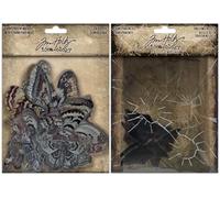Tim Holtz Idea-Ology Halloween 2024 Transparent Moths & Transparencies - 2 Item Bundle