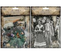 Tim Holtz Idea-ology Halloween 2025 Ephemera & Layers + Paper Dolls - Two Item Bundle
