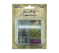 Tim Holtz Idea-Ology Linen Tape 1" X3yd 2/Pkg-Patchwork TH94230