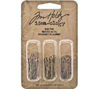 Tim Holtz idea-ology Metal Wire Pins, 18 per Pack, 1-1/8 Inches, Antique Finishes, TH93011