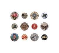 Tim Holtz Idea-Ology, Mini Flair Buttons,94129
