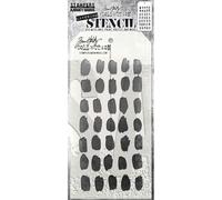 Tim Holtz Layered Stencil 4.125"X8.5"-Brush Mark