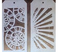 Tim Holtz Layering Stencils Duo Pack ~ Clockwork & Rays!!!