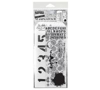 Tim Holtz Mixed Media Stamps & Stencil - Set #22