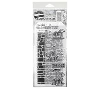 Tim Holtz Mixed Media Stamps & Stencil - THMM112