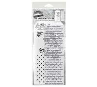 Tim Holtz Mixed Media Stamps & Stencil - THMM113