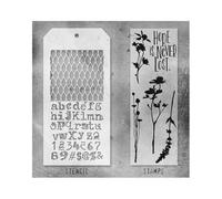 Tim Holtz Mixed Media Stamps & Stencil - THMM121