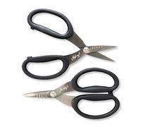 Tim Holtz Non-Stick Micro-Serrated Multi-Cutter 7" Scissors - 2 Pack - Titanium-Coated Craft Snips with Kushgrip Handles, Safety Cap, Micro-Serrated Edge for Precision Cutting