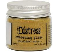 Tim Holtz - Ranger Ranger-Tim Holtz Distress Embossing Glaze-Fossilized Amber, 1 oz jar