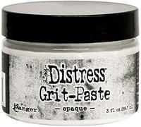 Ranger Tim Holtz Grit Paste TDA71792 – Distress Opaque White, 3 oz, Medium Aluminium Oxide
