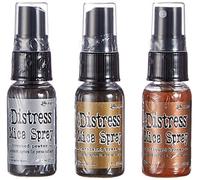 Tim Holtz RGRRMTK.47964 Ranger Distress Mica Sprays 1oz-, Copper, Pewter, Bronze