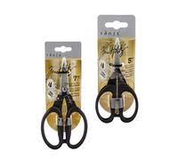 Tim Holtz Scissors & Snips - Kushgrip Non-Stick Serrated Scissors Set - Mini Snips 5" & Micro Scissors 7" - Bundle of 2 Items