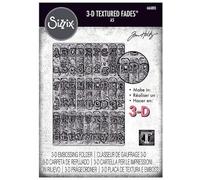 Tim Holtz Sizzix Typewriter 3-D Texture Fades Embossing Folder, A5 Size