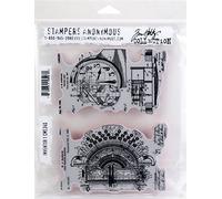 Tim Holtz - Stampers Anon Cling RBBR Stamp Set Inventor 1, Other, One Size