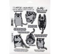 Tim Holtz - Stampers Anon Cling RBBR Stamp Set Snarky CAT, One Size