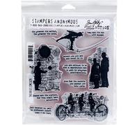 Tim Holtz - Stampers Anon Cling RBBR Stamp Set Theories, Multicolor, One Size