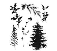 Tim Holtz - Stampers Anon Cling RBBR Stamp Set WNTR WATR2, Winter Watercolor 2