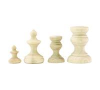 Tim Holtz TH93573 Vignette Finial Set, Wood, Brown, 13.5 x 9.2 x 3.8 cm