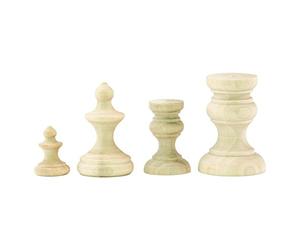 Tim Holtz TH93573 Vignette Finial Set, Wood, Brown, 13.5 x 9.2 x 3.8 cm