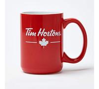 Tim Hortons Canadian Leaf Red Ceramic Mug, Dishwasher/Microwave Safe
