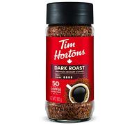 Tim Hortons Premium Instant Coffee, Dark Roast Arabica Coffee, 100g Bottle
