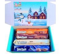 Tim Tam Australian Biscuits Hamper | Christmas Edition | Homesick Aussie Kiwi Food | Original, Chewy Caramel, White, Extra Chocolaty | Gifts for Men or Women
