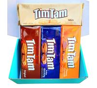 Tim Tam Australian Biscuits Hamper | Homesick Aussie Kiwi Food | Original, Chewy Caramel, White, Extra Chocolaty | Gifts for Men or Women