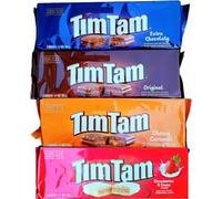 Tim Tam Australian Biscuits Hamper | Homesick Aussie Kiwi Food | Strawberry, Chewy Caramel, Original, Extra Chocolaty | Gifts for Men or Women