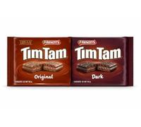 Tim Tam Biscuit Bars Milk Chocolate Coating + Dark Chocolate Coating 163g Each (Pack of 2)