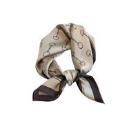 Tim & Tina Square 100% Mulberry Silk Hair Scarf Head Sleeping Wrap Satin Head Scarf for Women, S35 Buckle (Mocha), Square
