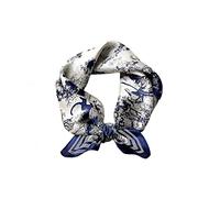 Tim & Tina Square 100% Mulberry Silk 21'' x 21'' Hair Scarf Head Sleeping Wrap Satin Head Scarf for Women, S23 Forest Blue, Square