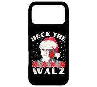 Tim Walz Deck the Walls Funny Ugly Sweater Case for iPhone 17 Pro Max