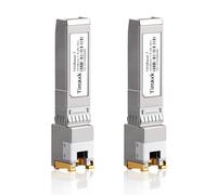 Timaxk 2 Pack 10GBase-T SFP+ to RJ-45 Transceiver, 10Gbe SFP+ Copper Ethernet Module, up to 30 Meters, Compatible with Cisco, Ubiquiti, Mikrotik, D-Link, Netgear, Qnap, Linksys and More
