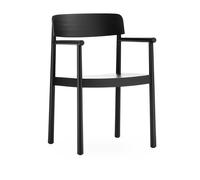 Timb Dining Chair w. Armrests Black