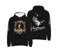 Timbaillery Rory Singer Gallagher Men's Hoodie - Classic Rock Music Sweatshirt - Casual Pullover Hooded Top for Fans - Vintage Guitarist Band Merch Gift Medium