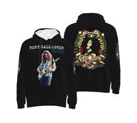 Timbaillery Rory Singer Gallagher Men's Hoodie - Classic Rock Music Sweatshirt - Casual Pullover Hooded Top for Fans - Vintage Guitarist Band Merch Gift X-Large