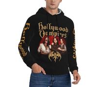 Timbaillery Supergroup Vampires band Men’s Hoodie Sweatshirt - Rock Band Pullover Jumper - Casual Music Fans Hooded Top - Vintage Style Streetwear for Concerts & Daily Wear Large