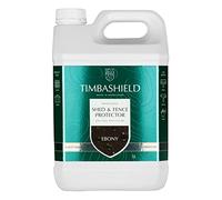 Timbashield - Shed & Fence Protector - Ebony - 5L - One Coat System - Water Based Wood Stain - Nourishes & Protects - Enhances & Brightens - Ideal for Sawn Wood