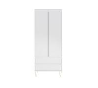 Timber Art Design 2 Door 2 Drawer Wardrobe White