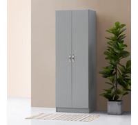 Timber Art Design 2 Door Double Wardrobe In Grey